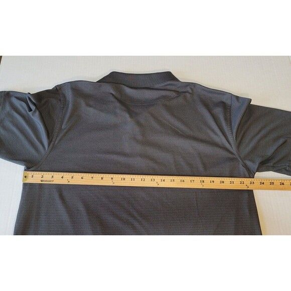 Cutter & Buck Polo Shirt Mens XL Gray Pin Stripe Short Sleeve Golf Outdoors - Picture 7 of 11